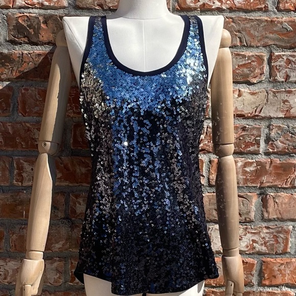 Express ombre sequined-front tank top / XS / Excellent condition - Picture 3 of 16
